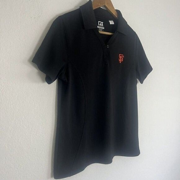 Cutter & Buck San Francisco Giants Women's CB DryTec Genre Polo Black Shirt Lrg - Picture 8 of 12